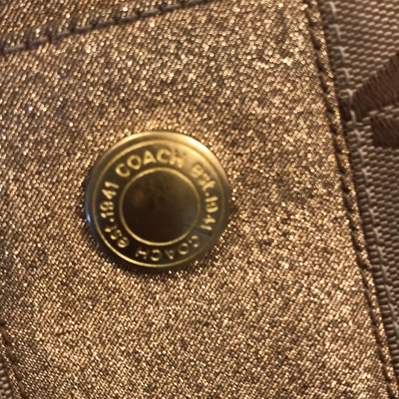 Coach Gold/Tan Crossbody - Picture 3 of 3